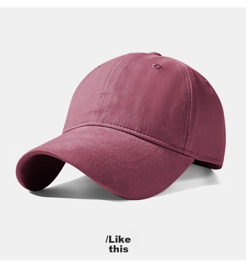 CACUSS Baseball Cap for Women, All-Season Casual Solid Color Korean-Style Soft Top Visor Cap for Men, Outdoor Versatile Sun Protection Hat 11