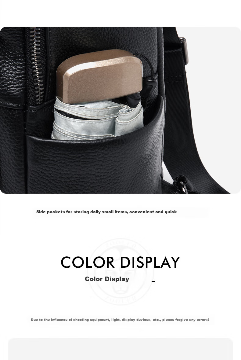 ZOOLER Top-Grain Leather Backpack for Women, Fashionable Retro Style Ladies' Bag, 2026 New Large Capacity Multifunctional Travel Bag 9