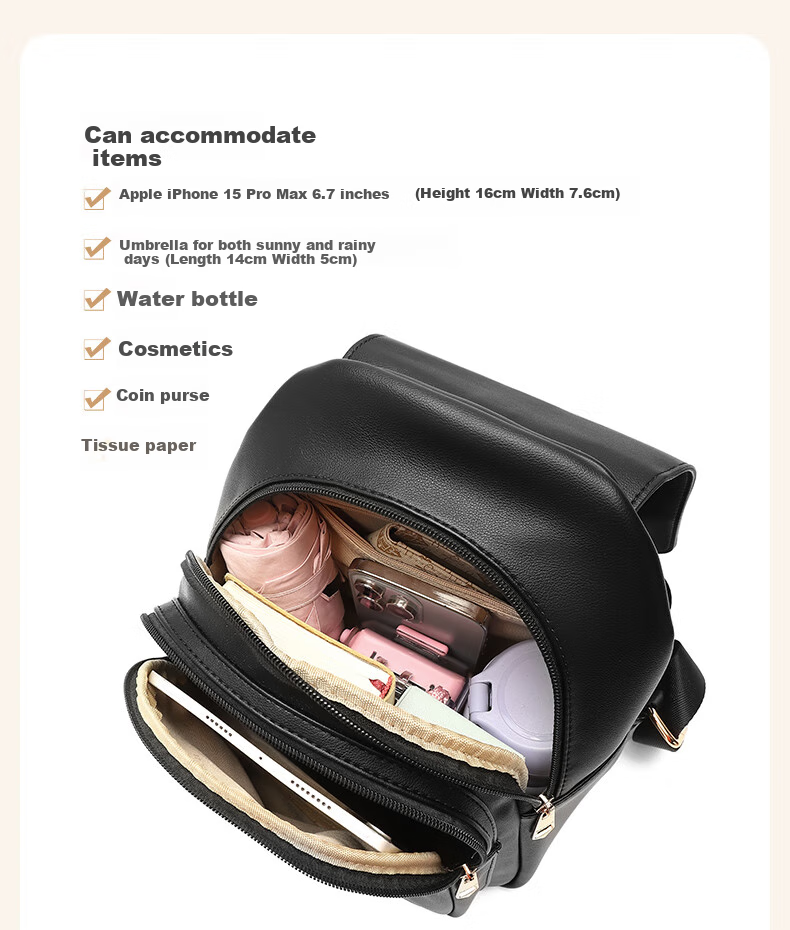 MEXICAN Women's Backpack, 2026 Korean Style Light Luxury Travel Bag, Schoolbag, Valentine's Day Gift for Wife Or Girlfriend 7