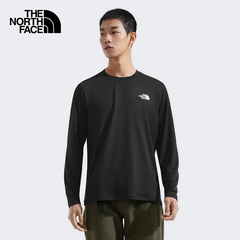 The North Face Long-Sleeve T-Shirt for Men, Outdoor Casual Wear, Base Layer, 8DG5 JK3 M