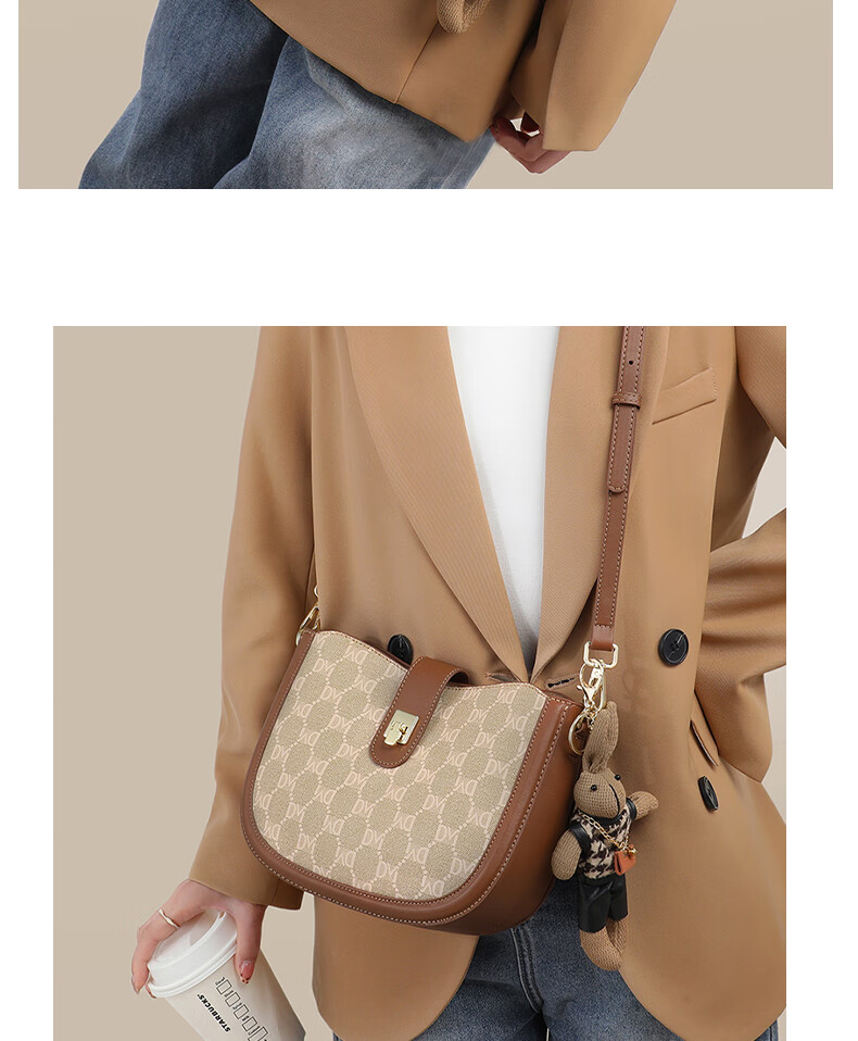 Aiqinghai Handbag, Women's Crossbody Bag, Shoulder Saddle Bag, Large Capacity, Niche Birthday And Mother's Day Gift, Practical Present for Mom 4