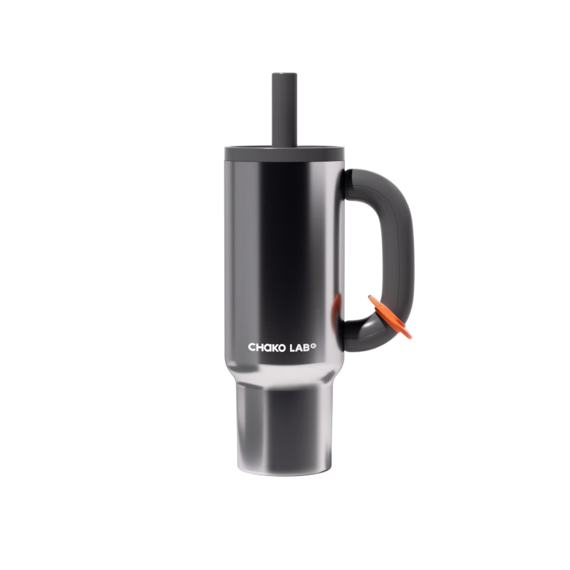 Chakolab Office King Cup Large Capacity Insulated Stainless Steel Straw Tumbler Student Giant Mug