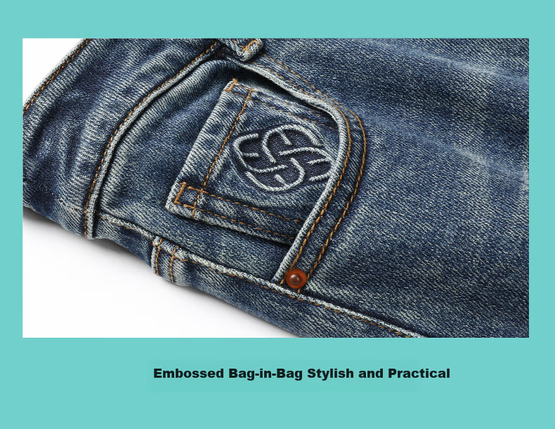 ESE-Y Straight-Leg Jeans for Women, New Spring 2025 Style, Elastic Slimming for Petite Figures, Vintage Blue, Size 30 13