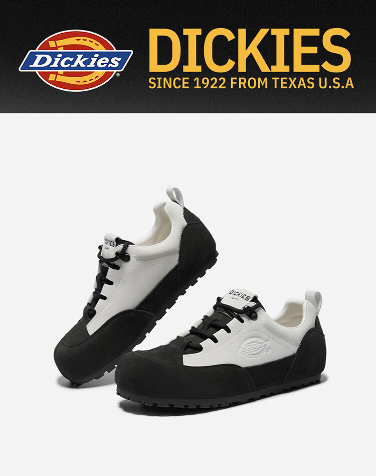 Dickies Women's Low-Top Casual Sneakers, Trendy Versatile Flat Shoes, Beige Gray, Size 36 1