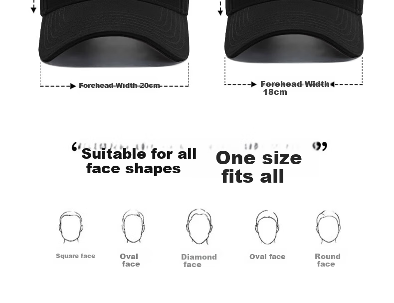 TUCANO Baseball Cap for Men And Women with Large Brim, Sun Protection Hat for Outdoor Sports And Fishing, Face-Slimming Sun Hat 9