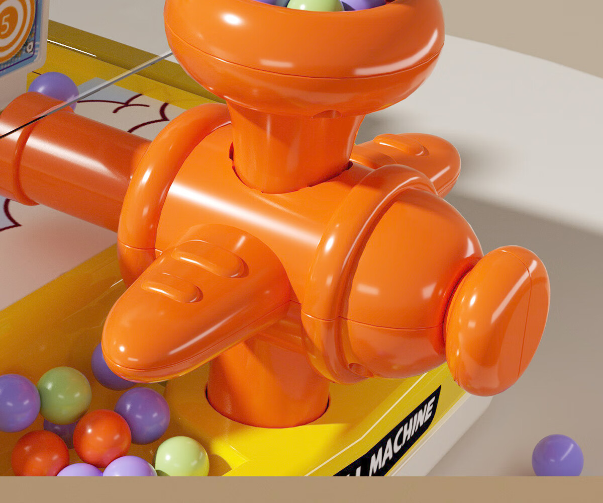 Kuangyeqishi Children's Marble Machine, Early Education Game with Shooting Mechanics, Interactive Parent-Child Tabletop Game for Ages 3-6, Birthday Gift Duck 9