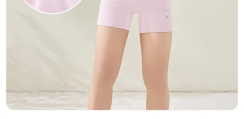 Niduoxiong Girls' Safety Shorts, Summer Thin Modal Underwear for Girls, Anti-Exposure Two-In Base Layer Pants 21
