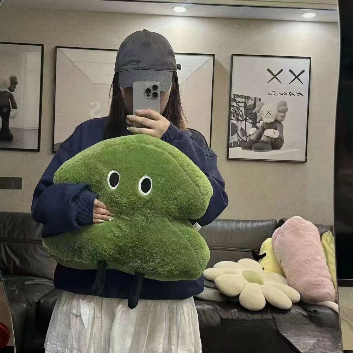 Fan Ye Style Green Tree Plush Toy Pillow Sofa Cushion Gift Birthday Present for Girlfriend New Year Gift 7