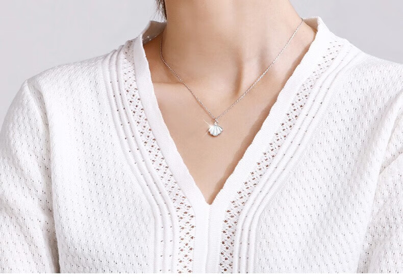 ALLOVE Yibeizi Pure Silver Necklace Women 2026 New Pendant Birthday 520 Valentine's Day Gift for Girlfriend Wife 4