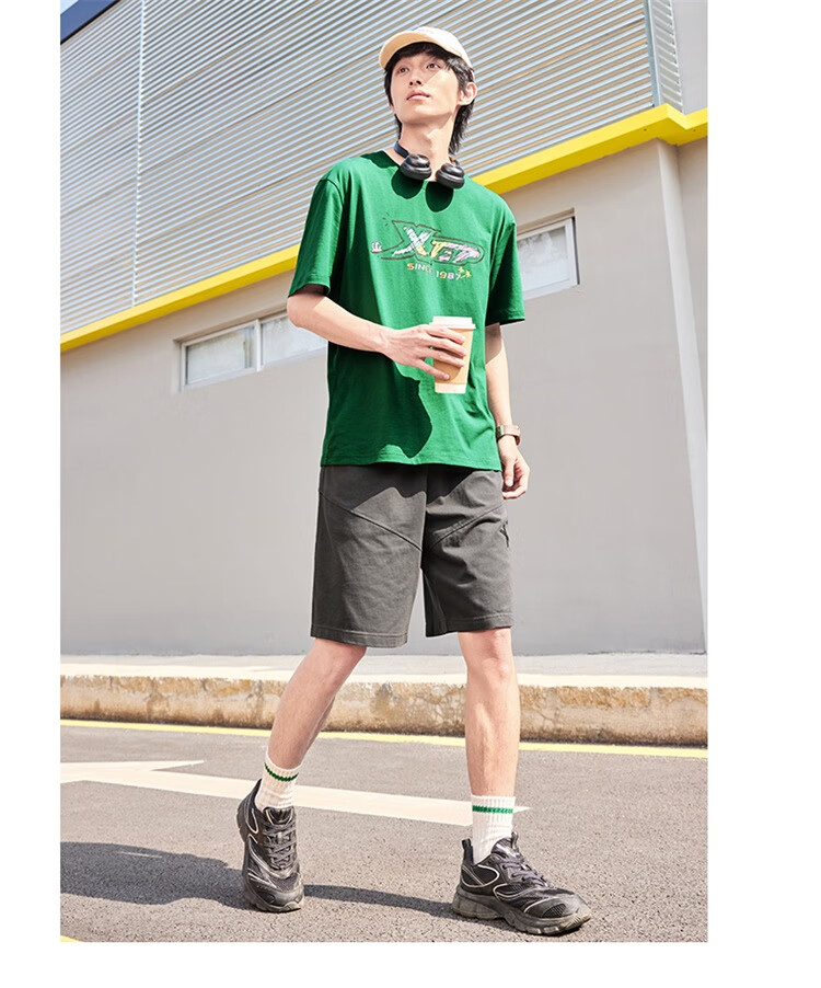 XTEP Summer New Men and Women Cooling Short Sleeve Outdoor Quick-Dry Cotton Sports Breathable T-Shirt 26