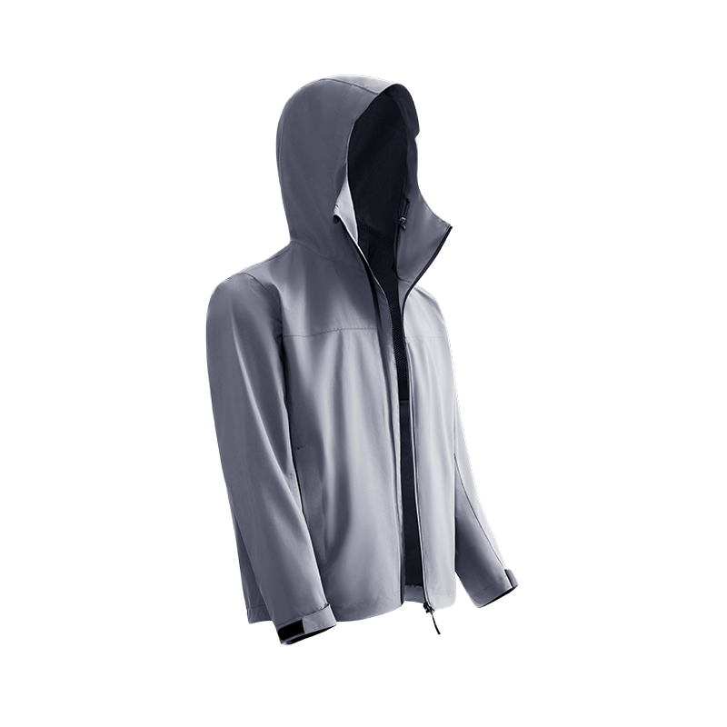 JD Original [Pangolin 300] Waterproof Jacket Men's Coat Spring New Hard Shell Gravel Gray 4XL