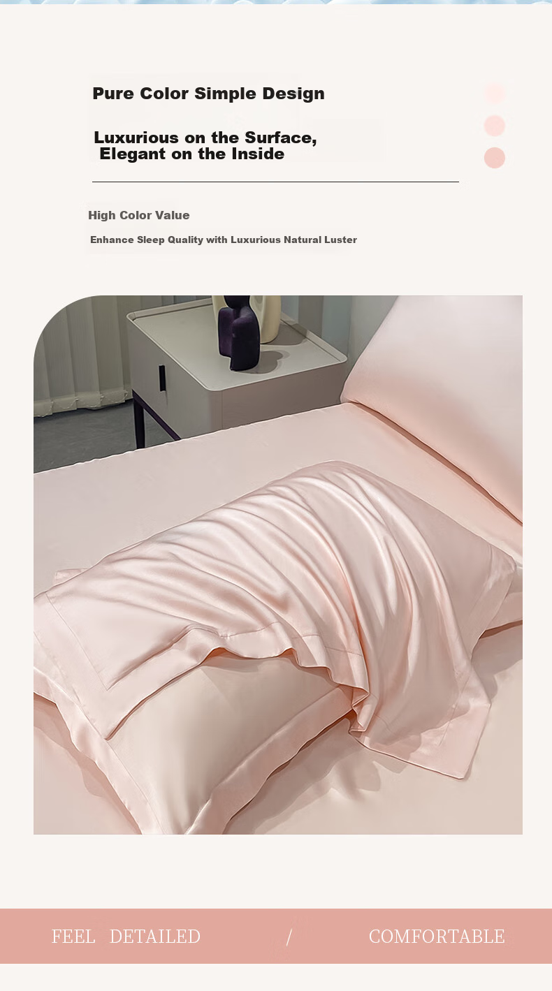 Wuyinliangpin Class A 60-Piece Lyocell Tencel Pillowcase Set, Washable Ice Silk Pillowcases, 48*74cm 8