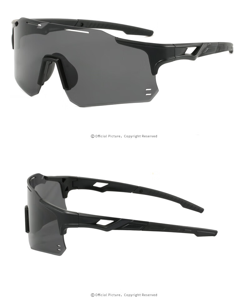 Andaton Protective Eyewear Safety Goggles Windproof Anti-Pollen Dust Impact Construction Photochromic Polarized Sunglasses Frameless Black Gray 4