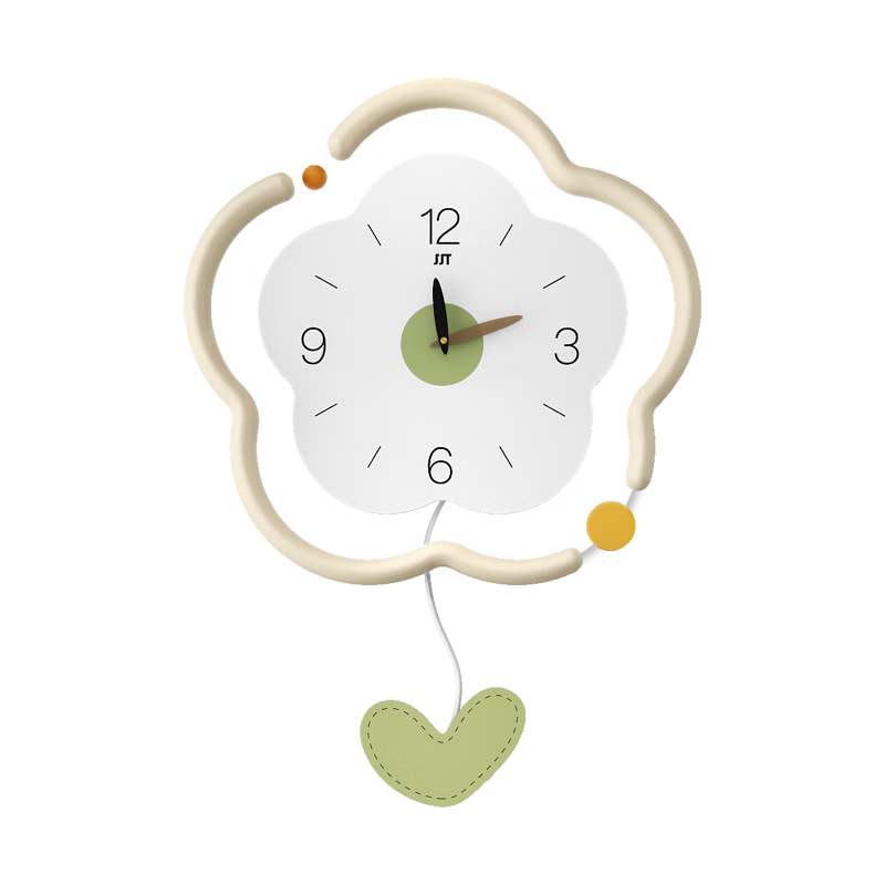 Jiujuda 2026 New Home Wall Clock Minimalist Modern Cream Silent Clock High-End Creative Living Room Wall Clock