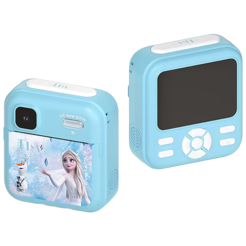 Disney Color Instant Camera with Printer for Children, Boys And Girls Birthday Gift PC02 Elsa