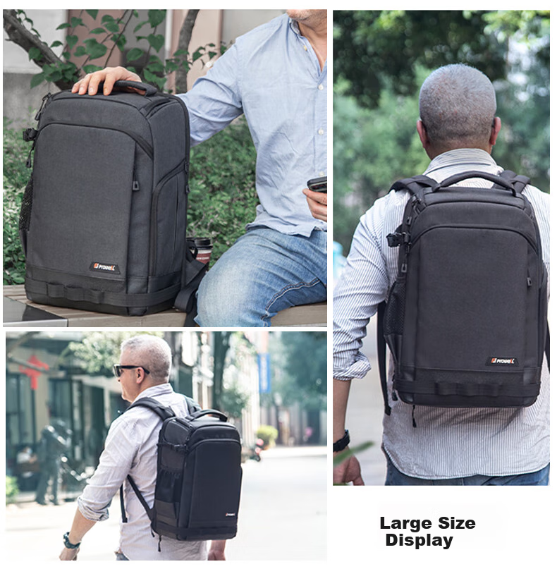 Pulewei Camera Backpack, Photography Rucksack, Mirrorless Camera Bag, Canon Sony Large Capacity Backpack, Outdoor Photography And Videography Camera Backpack, Multifunctional Lens Digital Storage Bag 8