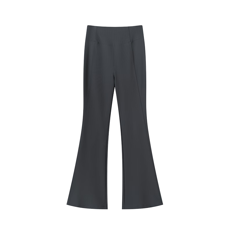 JD Jingzao Shark Flared Yoga Pants Women 2026 Spring Slim Fit Sportswear Gray XL