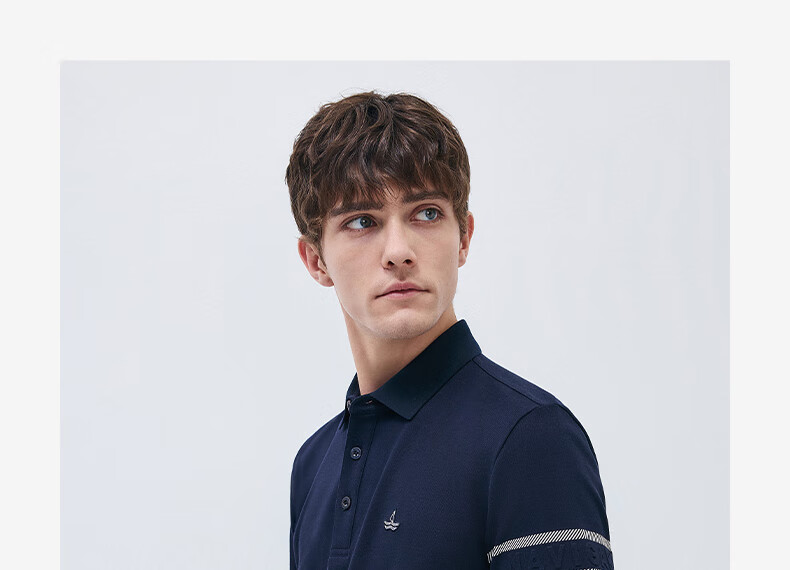 Navigare Men's Mosquito-Repellent, Skin-Friendly, Casual, Stretchy Short-Sleeve POLO Shirt 1325525524 L 20