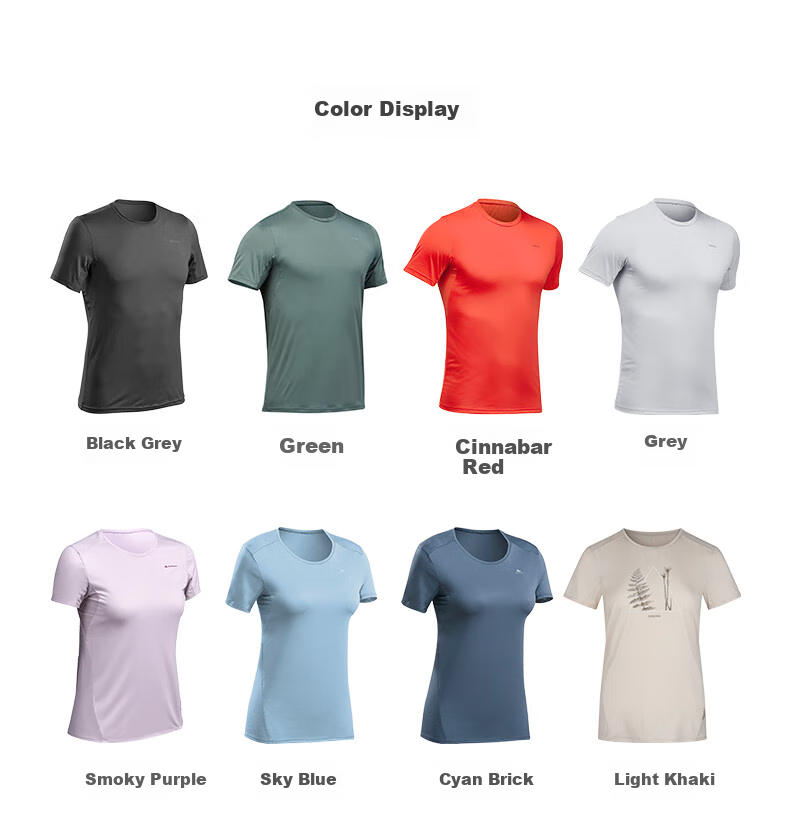 DECATHLON Women's Quick-Dry Sports Outdoor Shirt for Fitness And Running, QUMM Model - Light Purple, Size L - 2497698 5