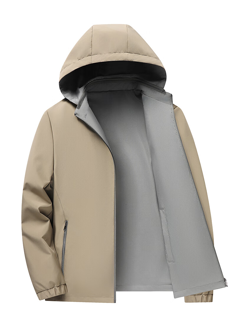 FIRS Reversible Men's Jacket Spring Autumn Business Casual Workwear New Detachable Hood Short Coat 6