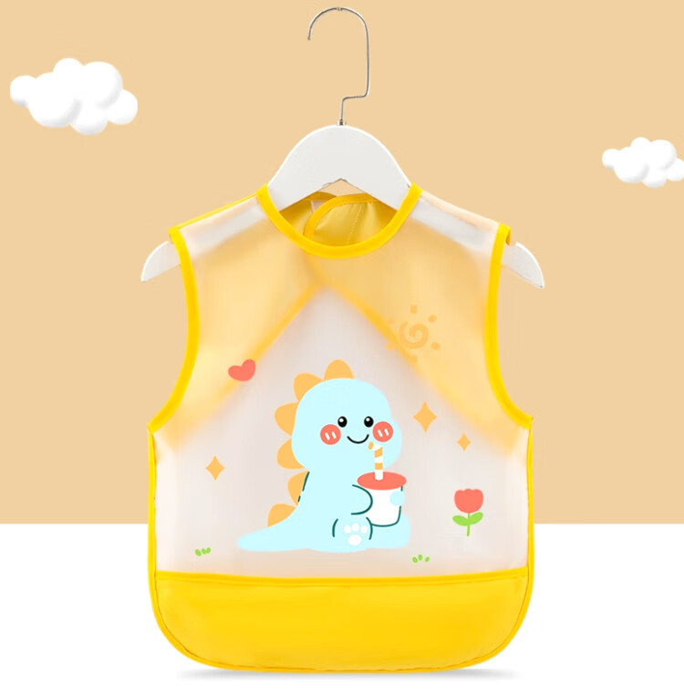 9I9 Baby Eating Smock Sleeveless Summer Bib Waterproof Stain-Proof Splash-Proof Painting Clothes 2-Pack A459 8