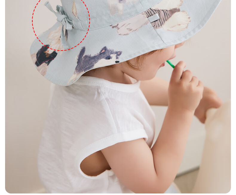 Happy Little Bear Baby Spring Summer Cotton Hat Baby Fisherman Hat Summer Sunshade Hat Newborn Sun Hat 18