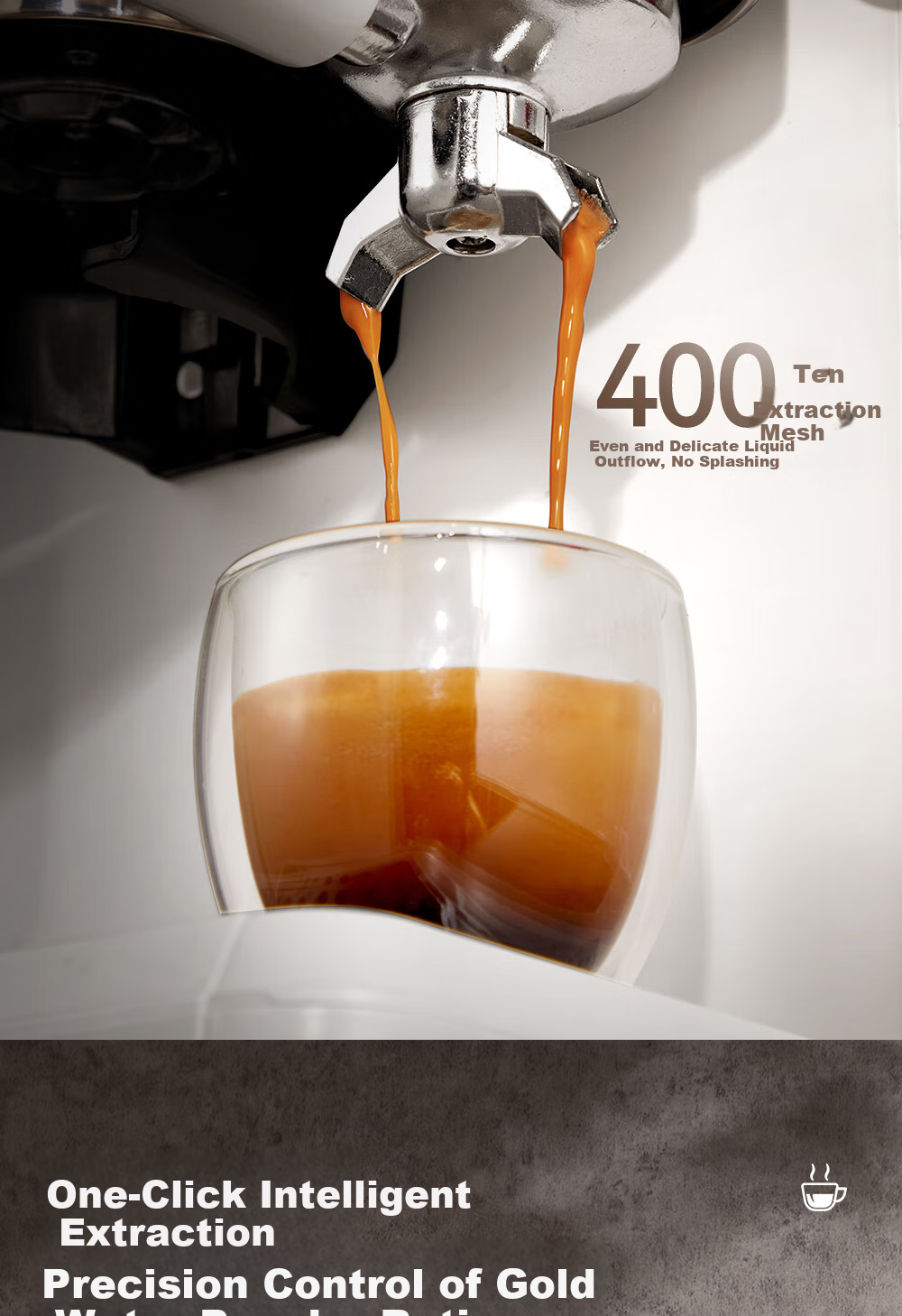 AEOMJK Aimo Ke Cold And Hot Dual Extraction Grinding All-In Semi-Automatic Coffee Machine, Xiaomofang Second Generation CM5540, Pengpai Steam Milk Frother Coffee Machine 10