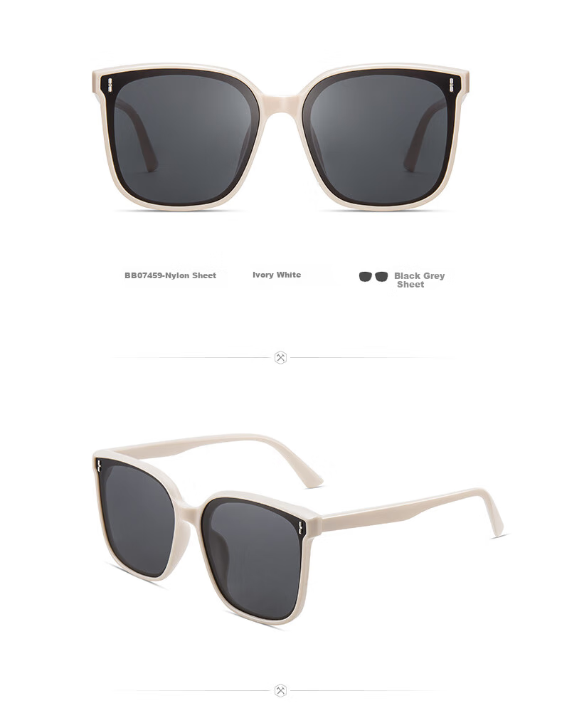 CAPONI Polarized Myopia Sunglasses for Women, GM Sunglasses, UV Protection, Sun Protection, for Driving, Large Frame, Slimming Effect 7