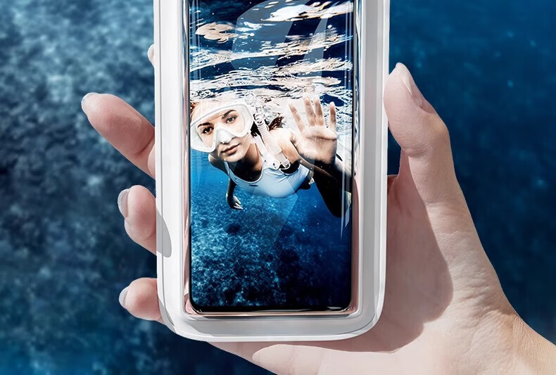 LI-NING Waterproof Touchscreen Phone Pouch Swimming Dustproof Protective Underwater Shooting Case 19