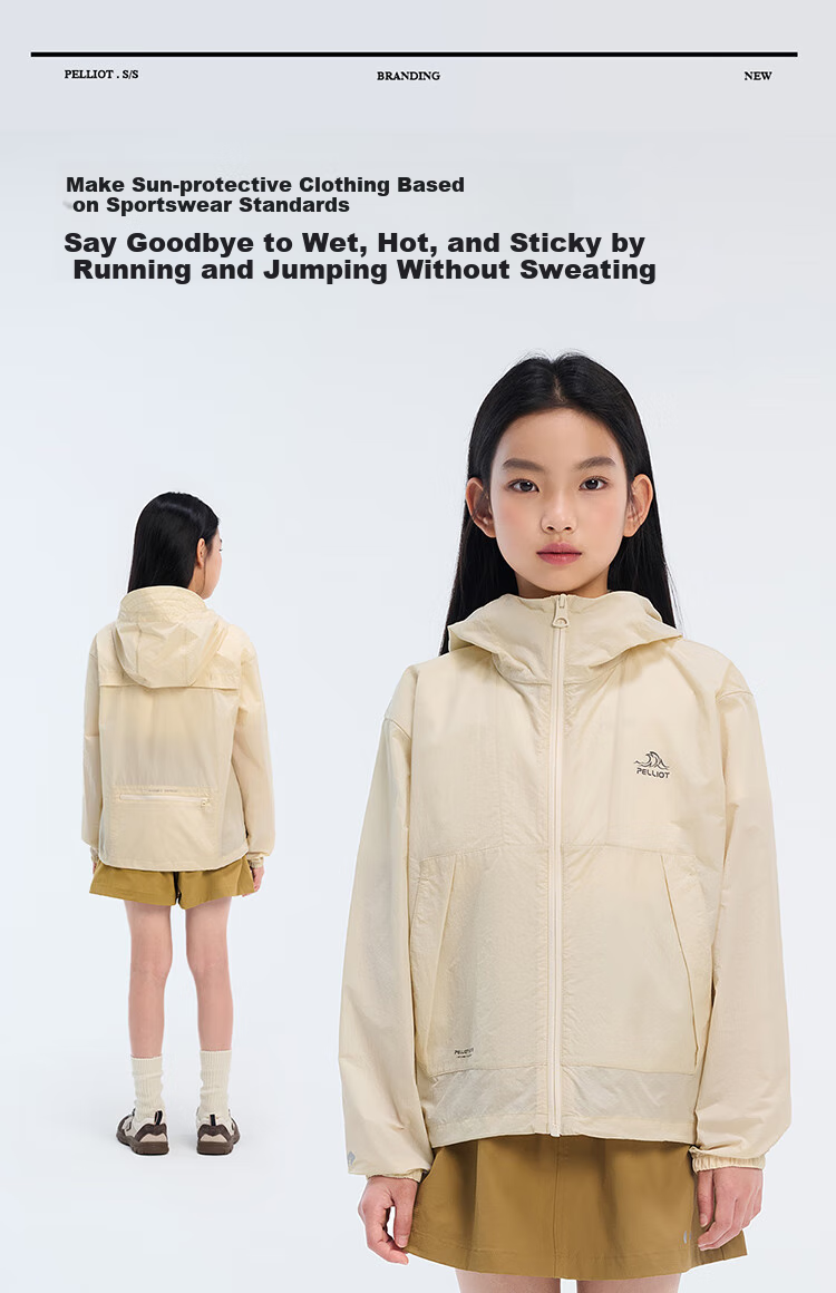 Pelliot [Xiao Sen Lin] Outdoor Children's Sun Protection Clothing, Summer Lightweight, Boys And Girls Sun Protection Jacket, 135212023, Purple, Size 160 9