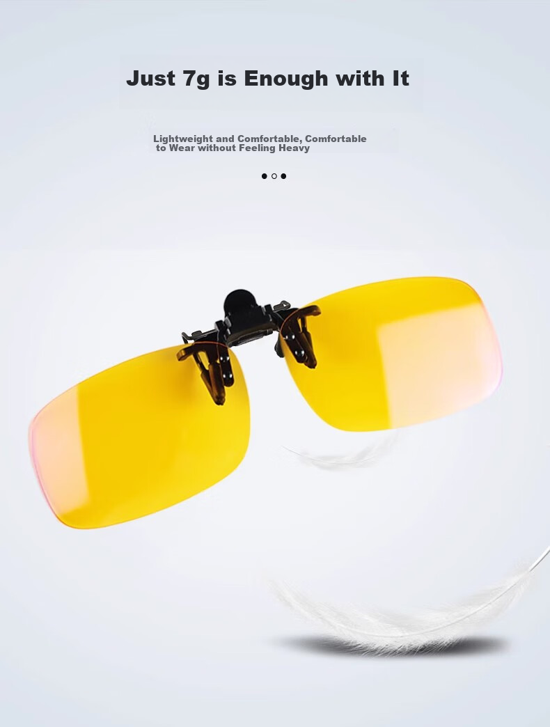 FESETE Anti-Blue Light Clip-On, Phone And Computer Eye Protection Glasses Clip-On, Anti-Radiation Myopia-Specific Eye Protection, Non-Prescription for Back to School 5