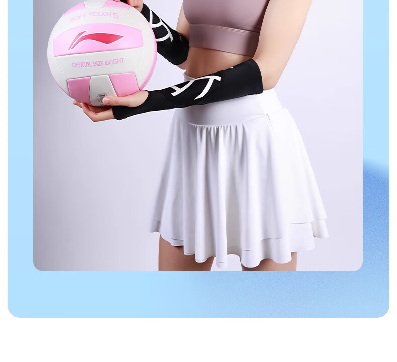 Li-Ning Professional Volleyball Wristbands for Middle School Exam Students, Unisex Volleyball Arm Sleeves Sports Protective Gear 33