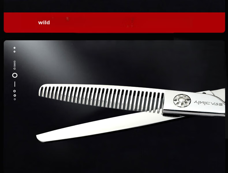 Yier Professional Hairdressing Scissors, V-Shaped Teeth Scissors, Thinning Shears, Stylist-Specific Scissors Set YS-802 11