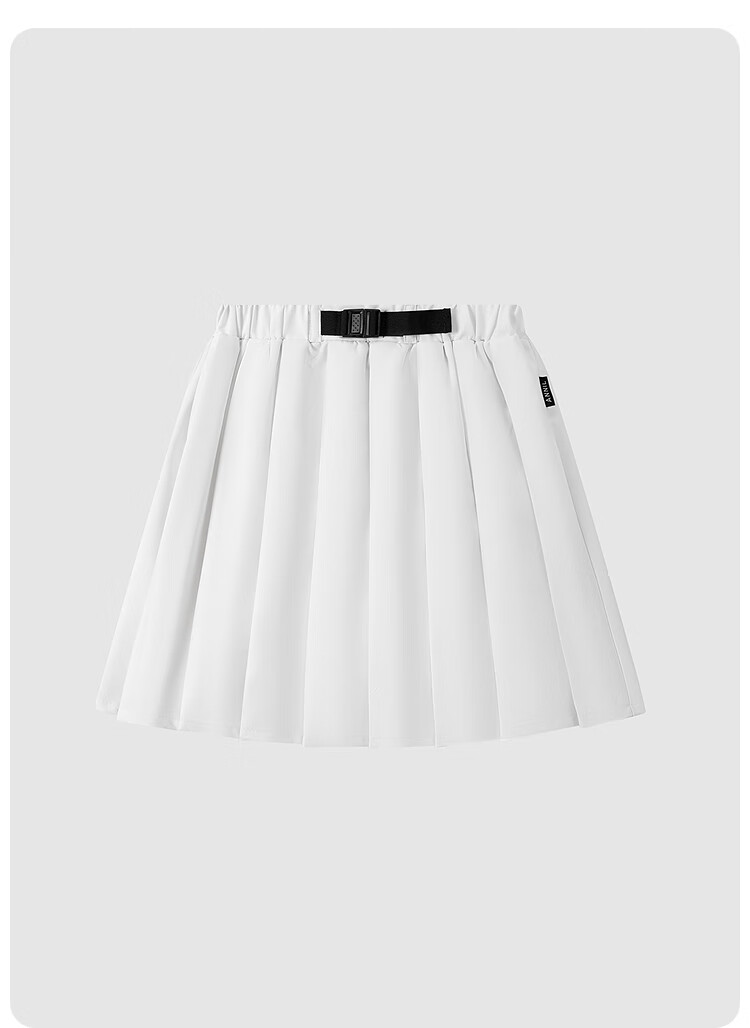 Annil Girls' Skirt, 2025 Summer New Fashion Sporty Style Elastic Black Pleated Short Skirt 3