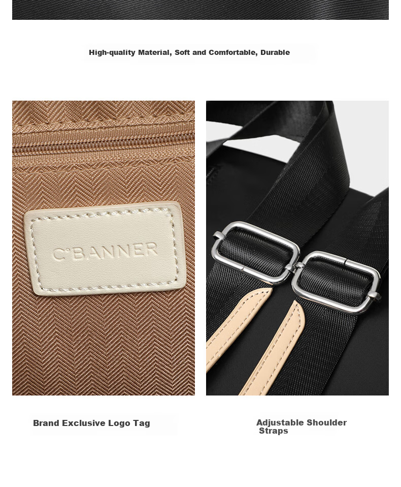 C.BANNER Backpack for Women, Casual Fashion Travel Lightweight Small Bag, Luxury Birthday Mother's Day Gift Practical Present for Mom 4