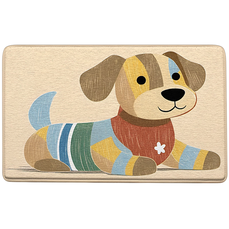 DeXi Bathroom Mat, Washroom Floor Mat, Cartoon Fun Toilet Mat, Bath Mat for Entrance, Absorbent Floor Mat, 50x80cm