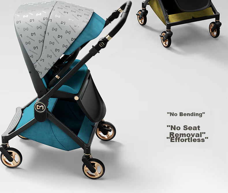 Dear Mom, Greek Magic Mirror Reversible Mechanical Backrest, Can Sit Or Lie Down, Lightweight Foldable, High Landscape, Stroller for Newborns And Infants, MAX 26