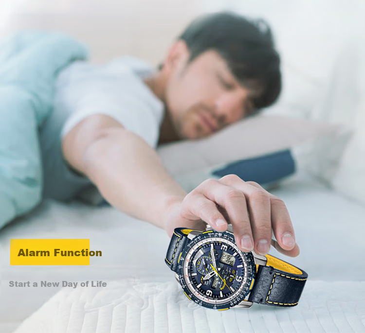 CITIZEN Watch for Men, Japanese And Korean Style, Eagle in The Sky, Eco-Drive, Radio-Controlled Nylon, Fashionable Gift for Boyfriend, JY8074-11X 10