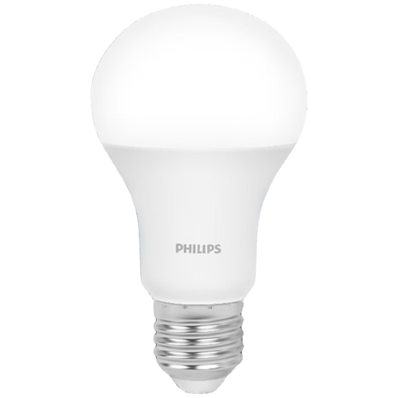 PHILIPS LED Bulb High Brightness Anti-Glare E27 Screw Base High CRI Energy Saving Bulb [6.5W - Cool White 6500K] Single Pack, Level 2 Energy Efficiency