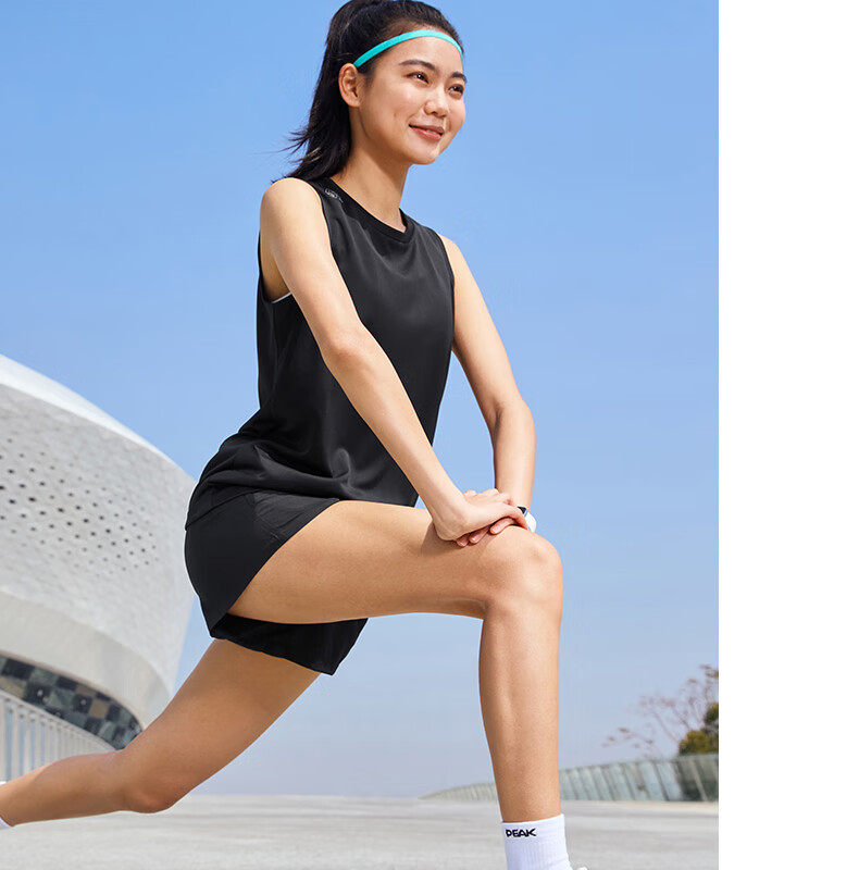 PEAK Women's Summer Sports Set Quick-Dry Breathable Sleeveless Vest and Shorts Badminton Running Fitness Two-Piece DF152038 33