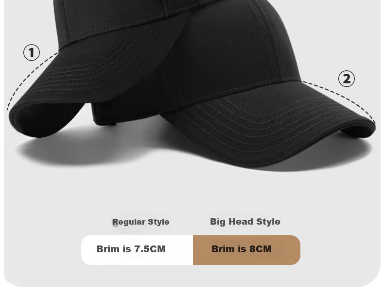 TUCANO Baseball Cap for Men And Women with Large Brim, Sun Protection Hat for Outdoor Sports And Fishing, Face-Slimming Sun Hat 17