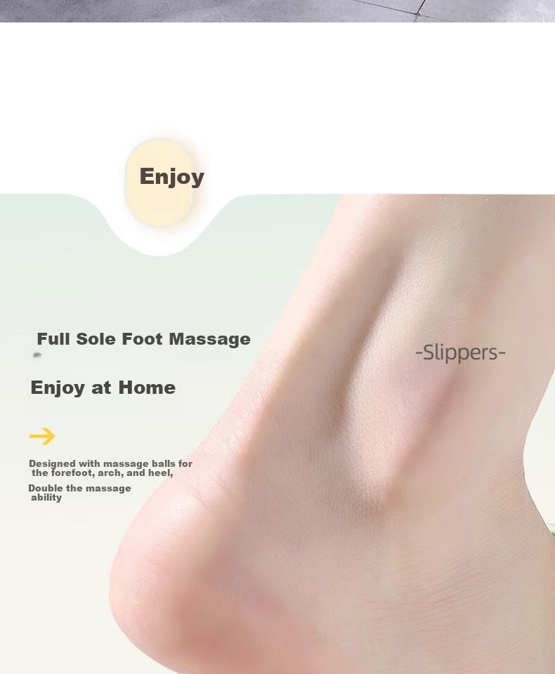 GUOLUOFEI Bathroom Leak-Proof Slippers, Summer Indoor Shower Non-Slip Squishy Hollow Massage Slippers, Green, Size 35-36 6
