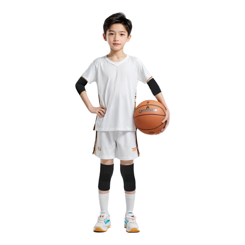 Chidong Professional Kids Sports Knee Pads and Elbow Pads Basketball Running Roller Skating Knee Protection Football Anti-Fall Joint Guards Black Size M