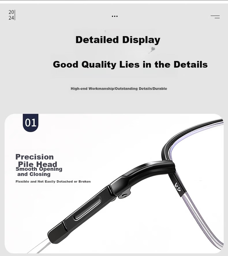 GOGOSOON Ultra-Light Reading Glasses for Men, High-Definition Anti-Blue Light Presbyopic Glasses, Premium Genuine Product for Middle-Aged And Elderly 9