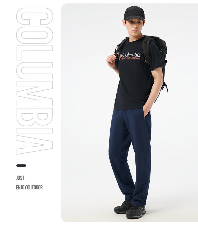 Columbia Men's T-Shirt 26 Spring Summer Outdoor Casual Sports Comfortable Cotton Breathable Short Sleeve AE8963 011 16