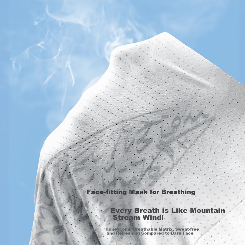 Li-Ning Ice Silk Sun Protection Face Mask, Cycling Outdoor Men's Neck Gaiter, Magic Headband, Summer UV Protection Multifunctional Face Cover