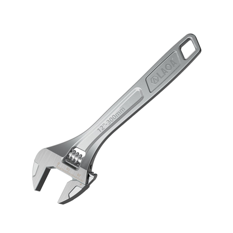 LAOA LA150012 12-Inch Adjustable Household Industrial Wrench Multi-Function Large Opening Spanner