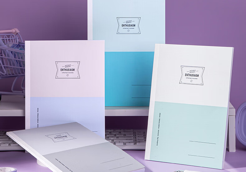 Deli Scented Notebook, Student Soft Copybook, B5/40 Sheets, Wirebound Notebook, WB540-Q Mitravel Series, Random Style 2