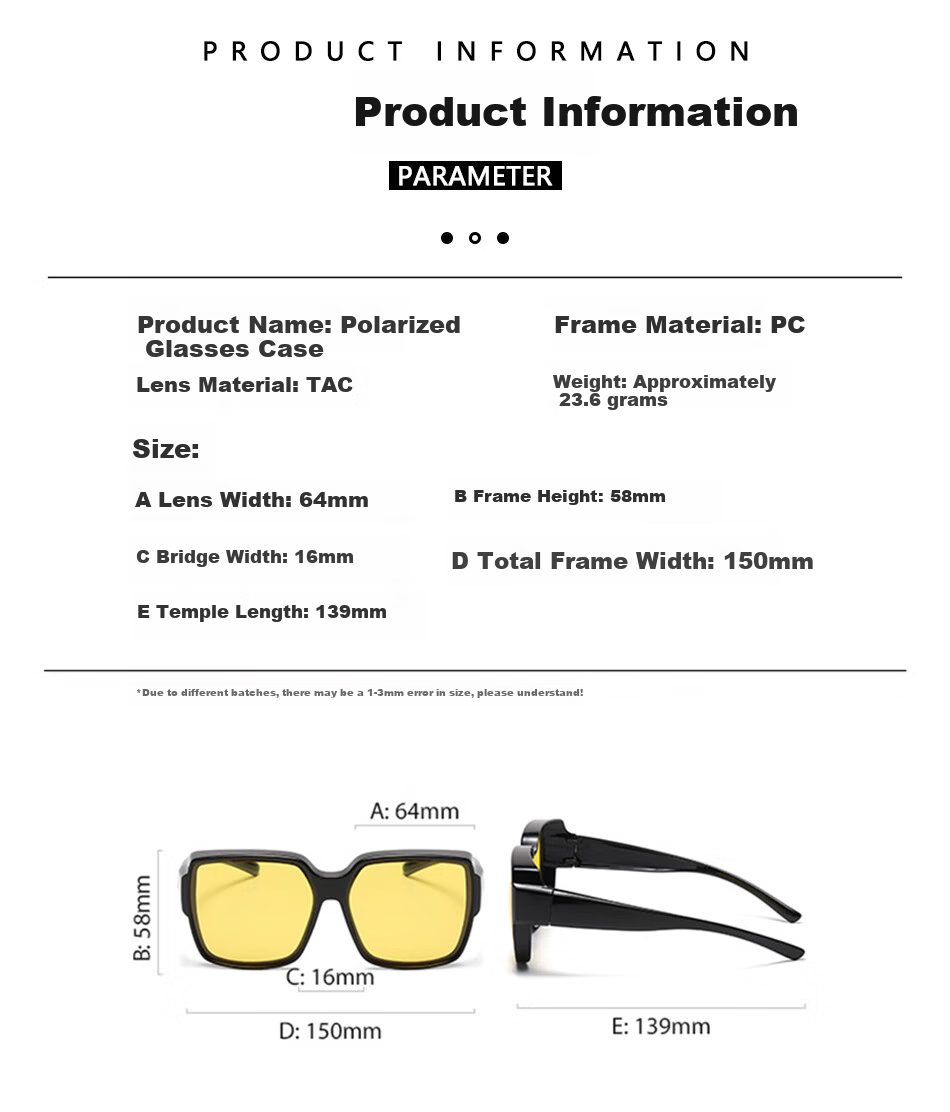 DRATRA Polarized Sunglasses for Men, Large Frame Sun Protection Glasses for Driving, Fishing, And Car Use, Anti-Glare, Anti-Glitter, Father's Day Gift 8