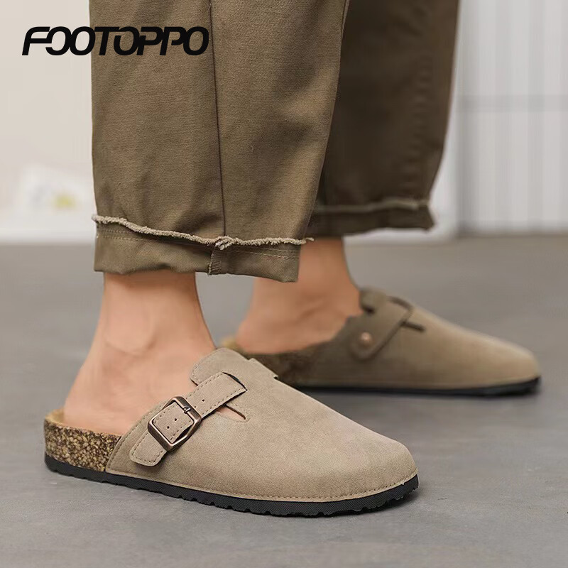 FOOTOPPO Women's Closed-Toe Mules, Thick-Soled Slippers for Outdoor Wear, Summer Sandals And Mules for Wome